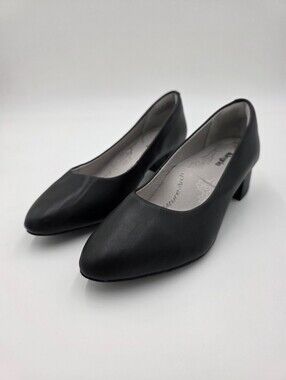 Alegria Signature Arch Black Leather Low Heel Comfort Shoes Size 9.5 EU 39.5